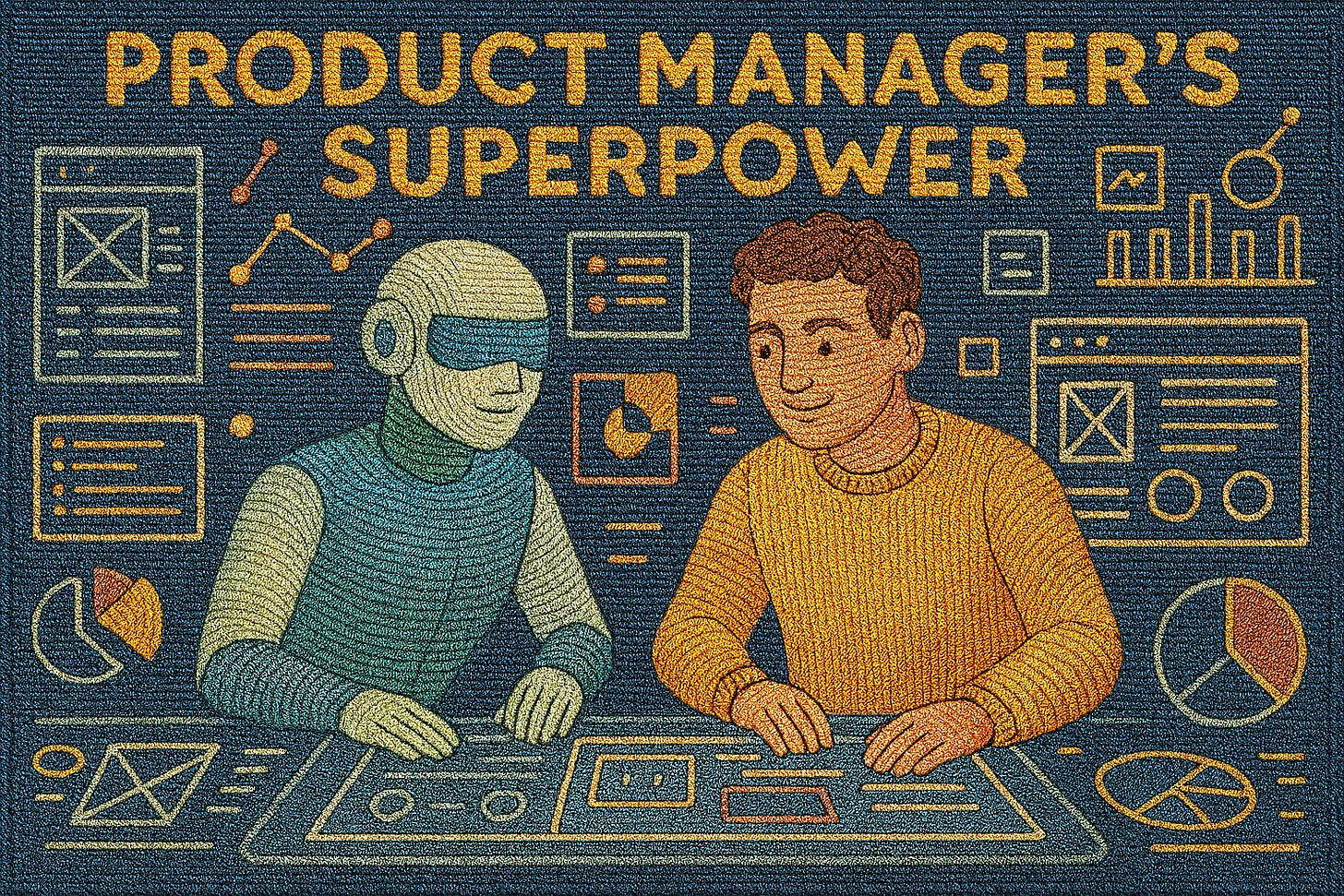 Product Managers Superpower. Image made with Copilot.