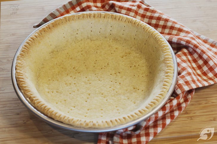 Pre-baked pie crust