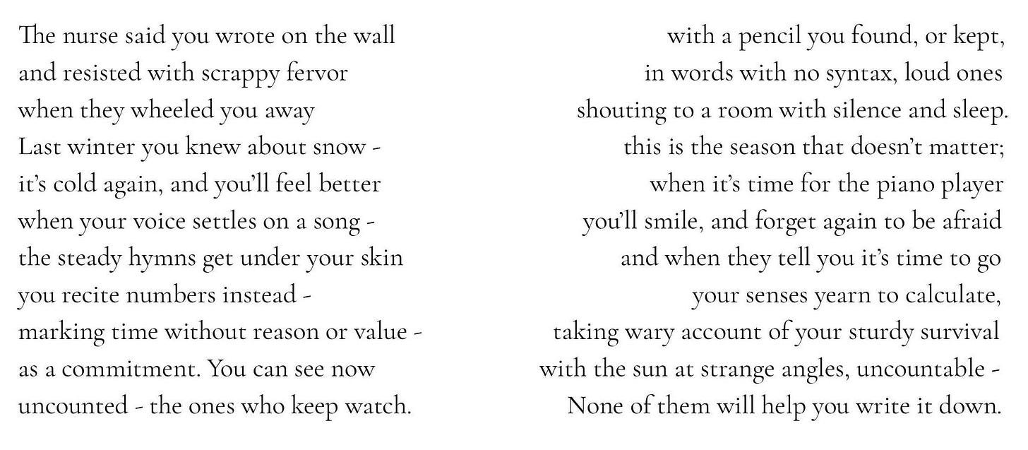 Today's poem has been uploaded as a image to preserve the text.