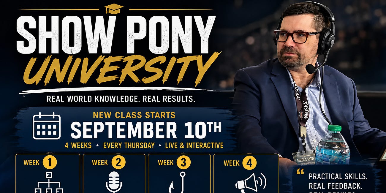 Show Pony University - Sign Up Today!