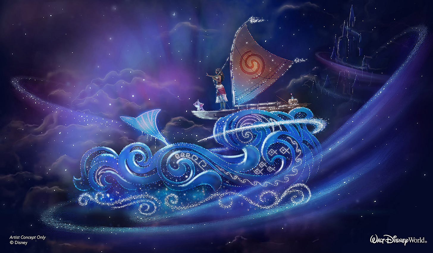 Disney Starlight parade float rendering