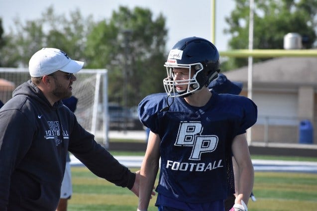 Bay Port football practice. Bay Port football practice.