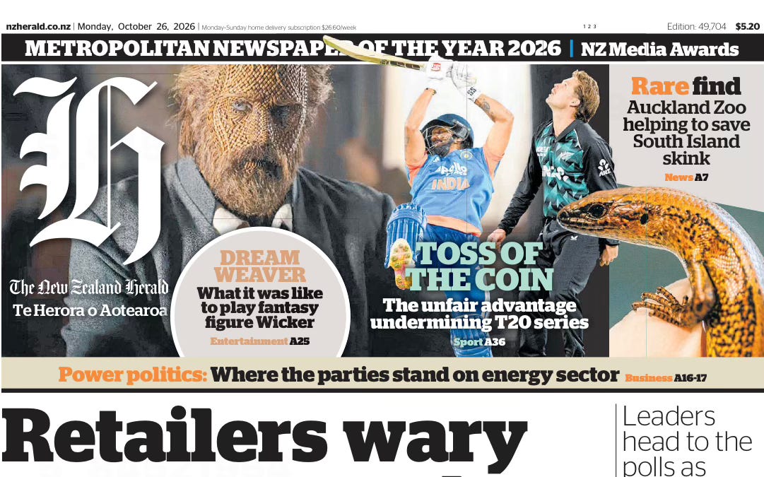 Picks n' Mixes & In the Papers for Monday, Oct 26