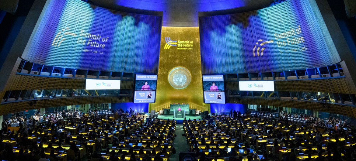 PRESS RELEASE:United Nations adopts ground-breaking Pact for the Future to  transform global governance | United Nations