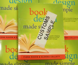 Customs label for Book Design Made Simple.