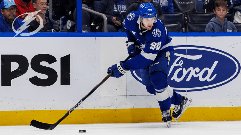 Moser handles the puck Moser handles the puck