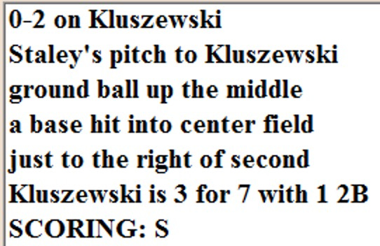 Diamond Mind Baseball Play By Play