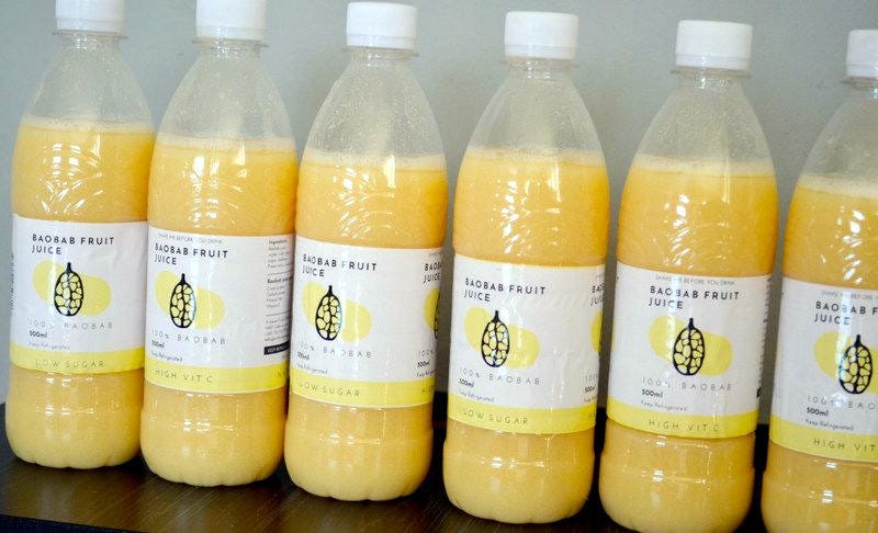Artisanal Foods' baobab fruit juice.