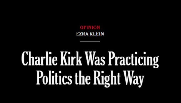 Left Cancels Ezra Klein for Expressing Sympathy for Charlie Kirk