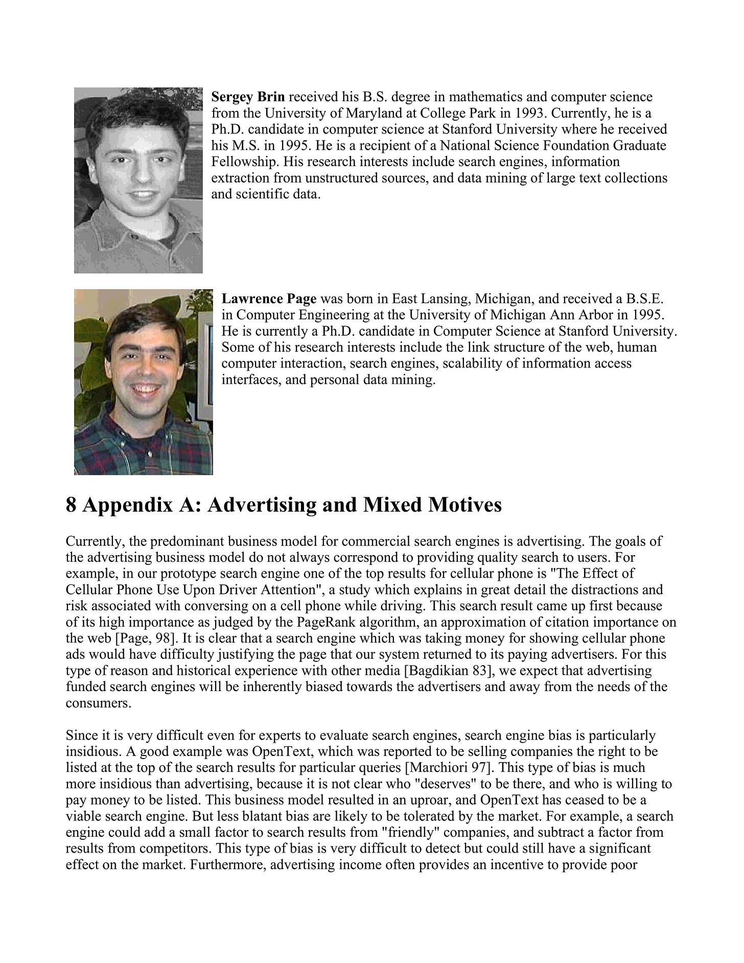 The anatomy of a large-scale hypertextual web search engine document (page  17) | Xybercraft — Tech Articles  | Judah Estrada | Substack