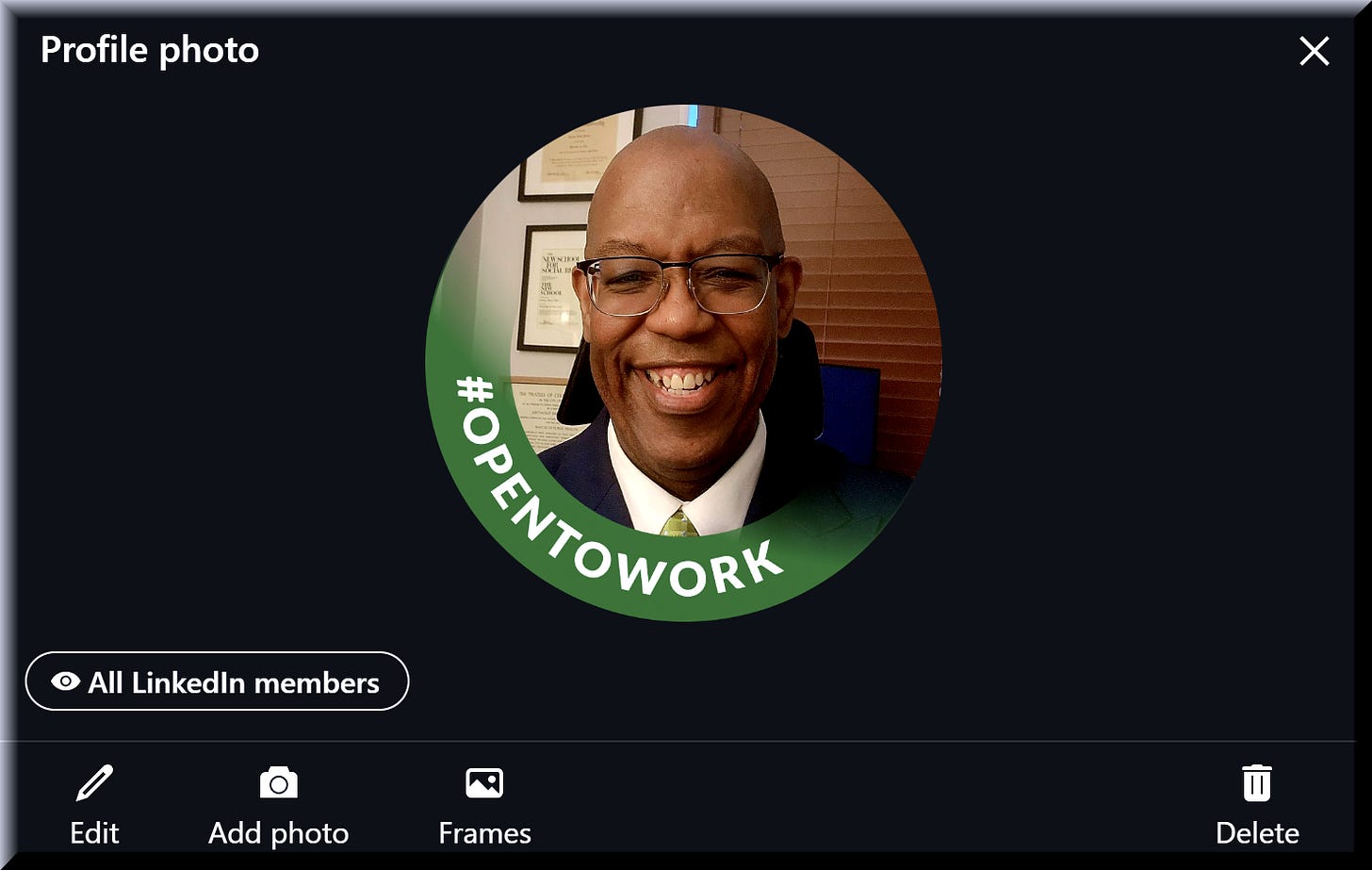 Image is a copy of the LinkedIn profile picture of the author, Tony Glover, which is cropped in a circle and is accompanied by a text frame that reads "#OPENTOWORK" Image is a copy of the LinkedIn profile picture of the author, Tony Glover, which is cropped in a circle and is accompanied by a text frame that reads "#OPENTOWORK"