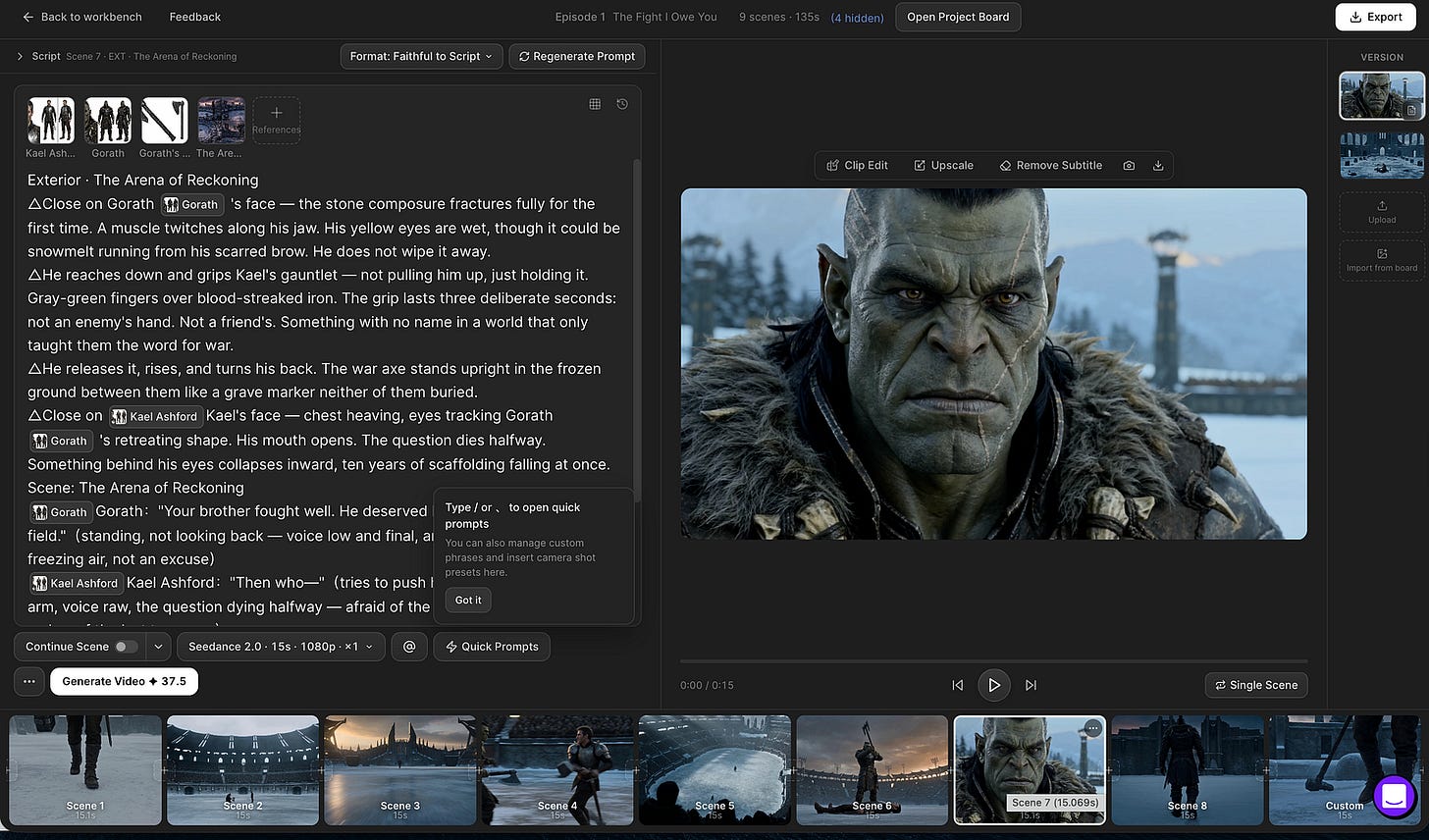 Sample storyboard on Topview’s Drama Studio. Image by Jim Clyde Monge