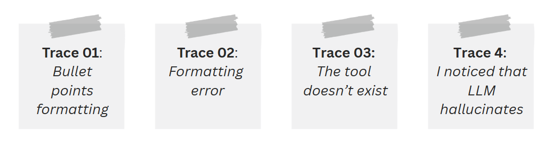 Error Analysis: Read and Open Code Traces Error Analysis: Read and Open Code Traces