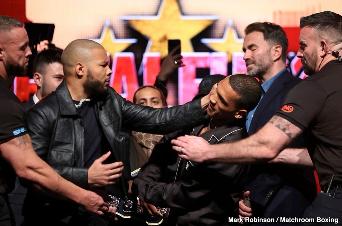 Image: Egg-cellent Provocation: Eubank Jr.'s Stunt Sets Off Hearn, Benn Feud