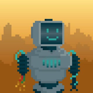 The happy bot is the face of the Unibotz.