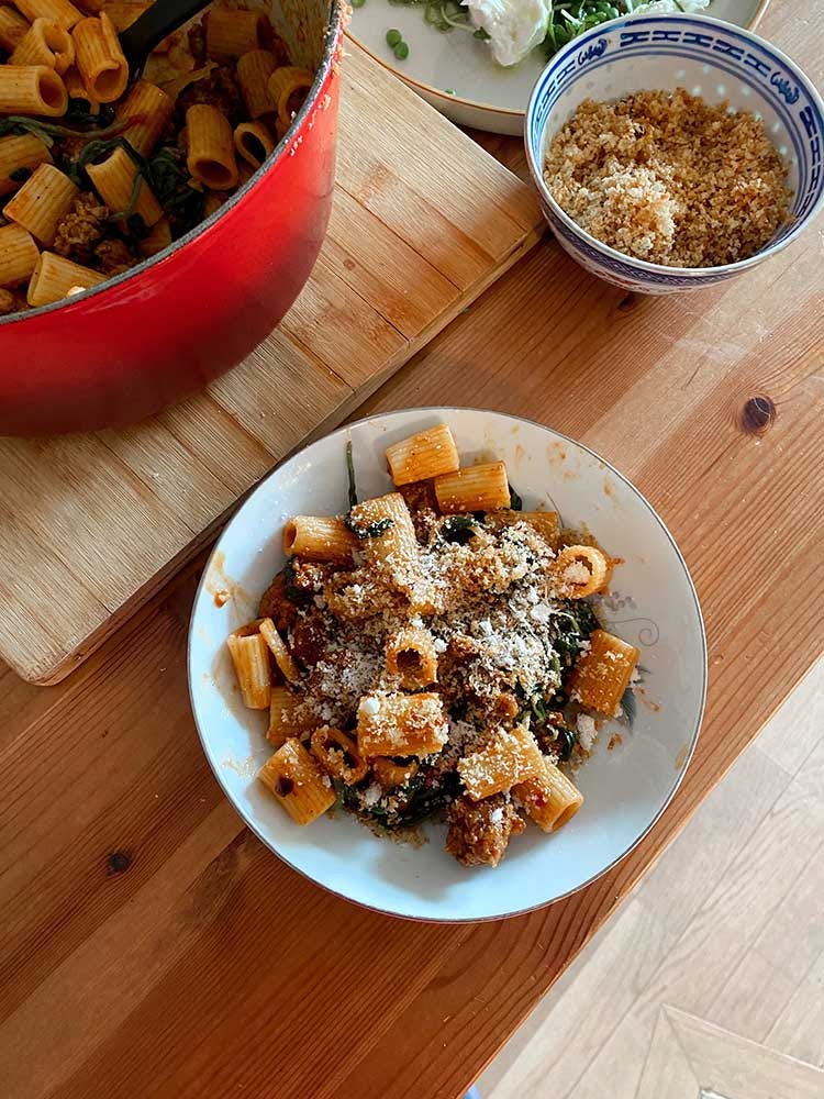 Pot of pasta - alison roman nothing fancy a l'improviste
