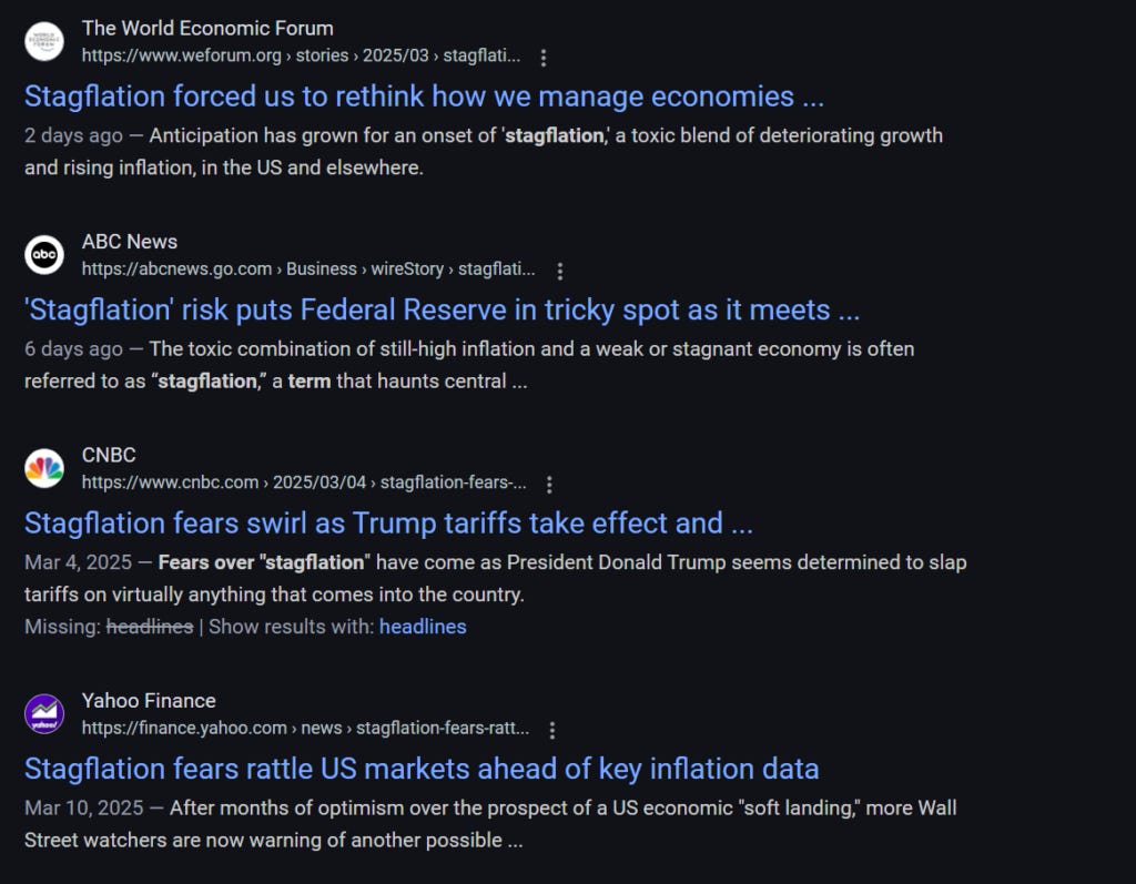 Stagflation related articles