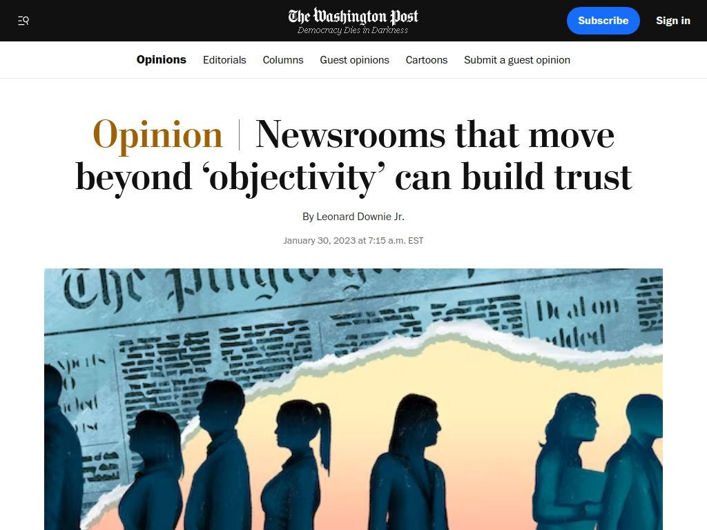 Newsrooms that move beyond 'objectivity' can build trust : r/stupidpol