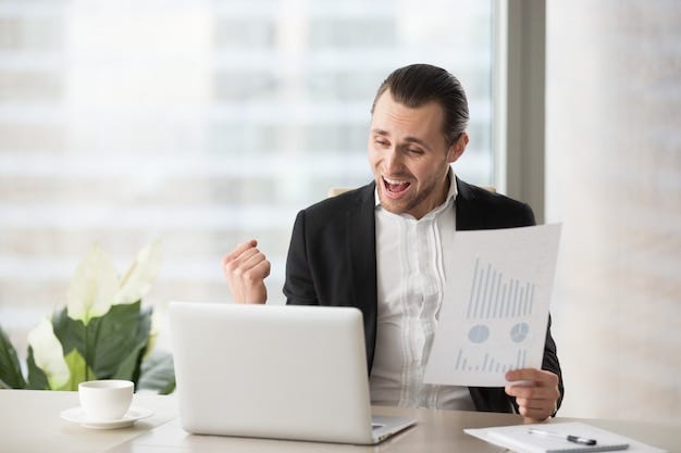 Free photo happy businessman