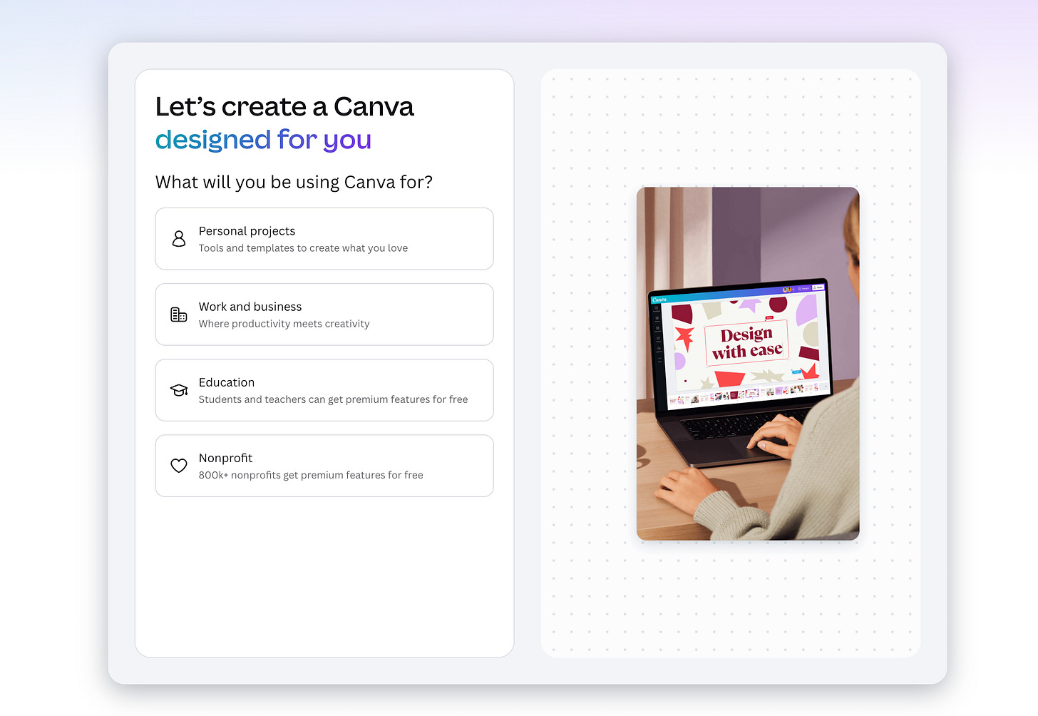 Canva new user experience Canva new user experience