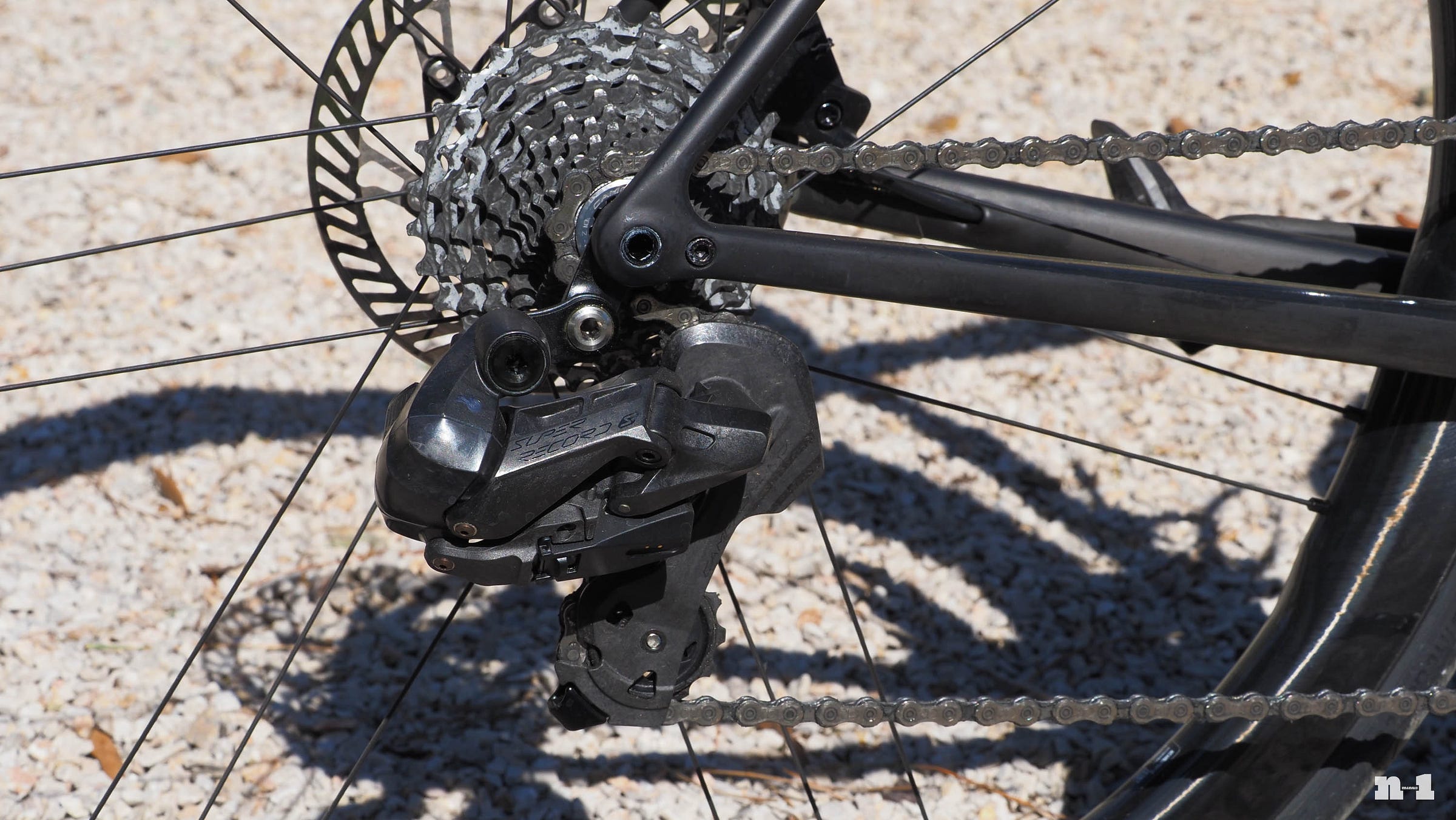 Campagnolo Super Record S rear derailleur and cassette Campagnolo Super Record S rear derailleur and cassette