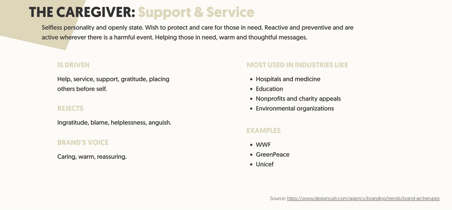 The Caregiver Brand Archetype