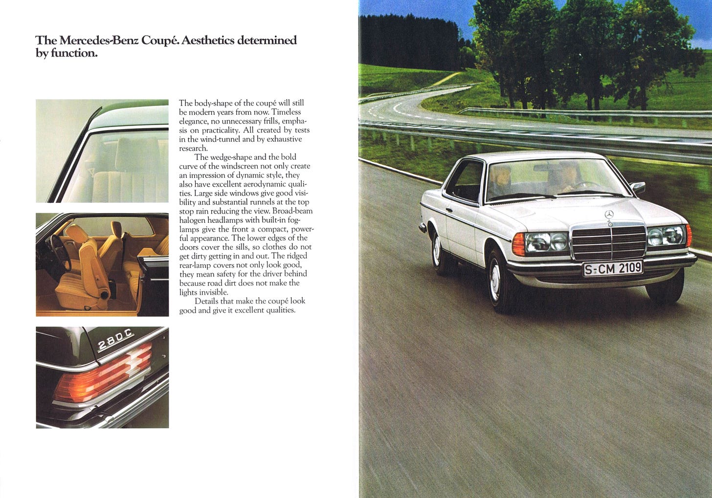 Mercedes W123 Coupe 1977 Brochure styling Mercedes W123 Coupe 1977 Brochure styling