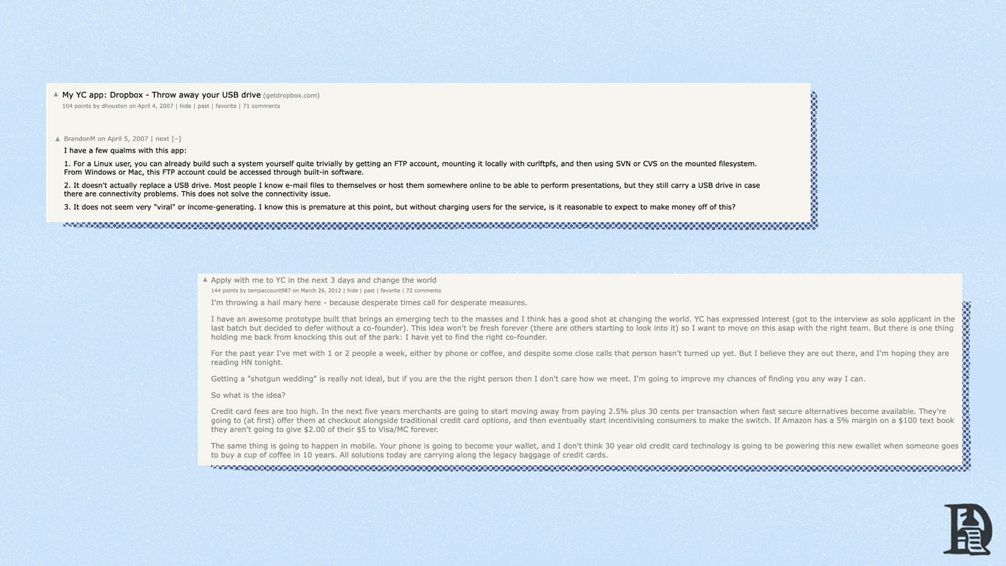 Y Combinator created a curated forum for founders to “show” what they have been building