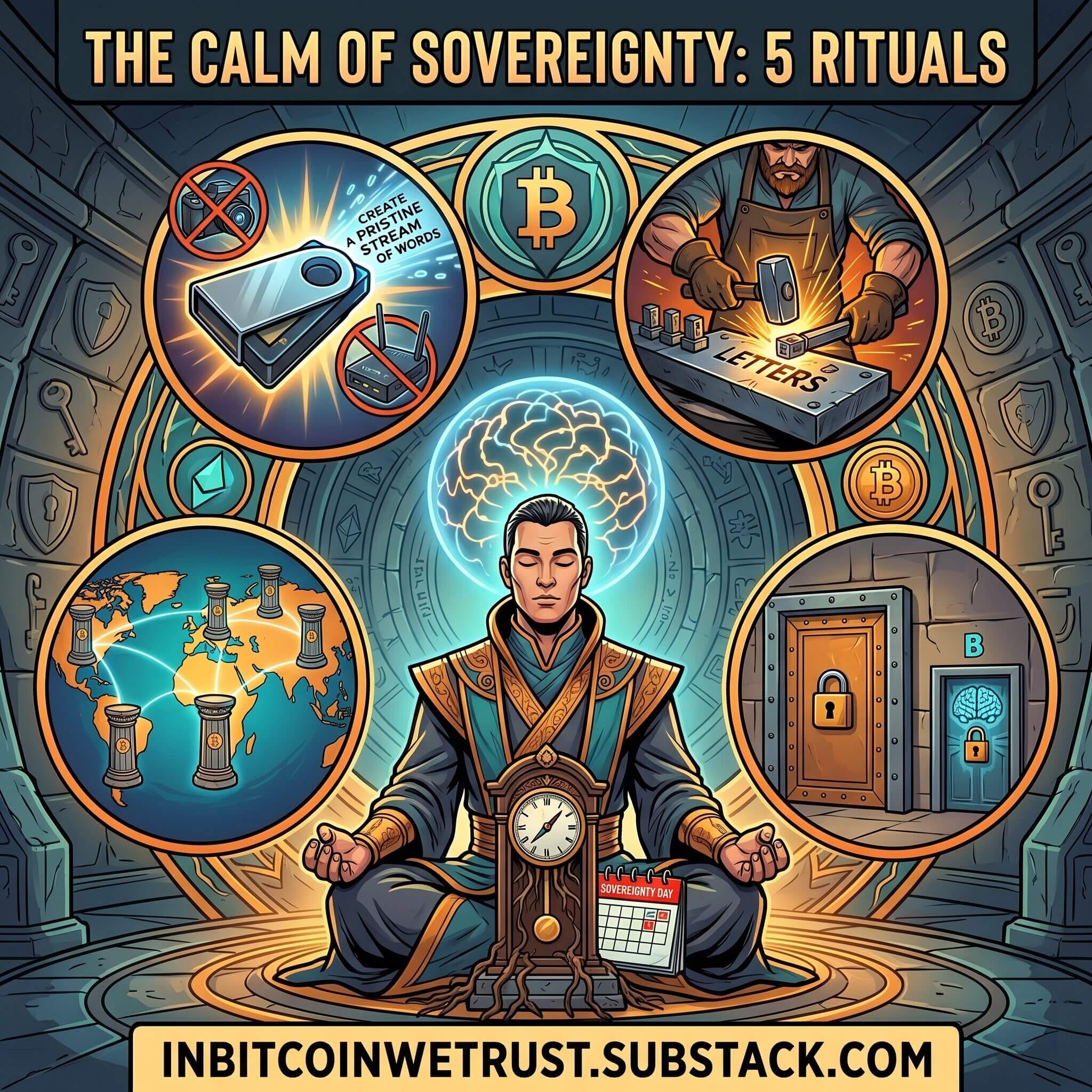 inbitcoinwetrust.substack.com - Sylvain Saurel - The Architecture of Sovereignty: 5 Seed Phrase Security Rituals for Ultimate Peace of Mind.