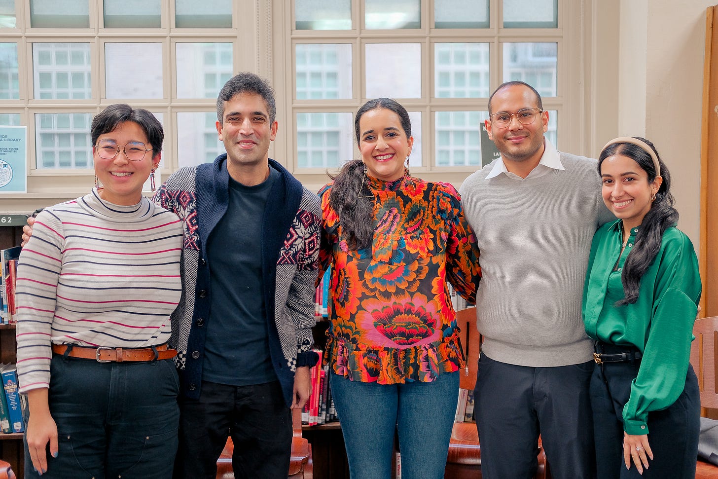 Lucy Yu, Zain Khalid (author of Brother Alive), Sahaj Kaur Kohli (author of But What Will People Say?), Sopan Deb (author of Missed Translations, Keya Das's Second Act), Mishika Narula
