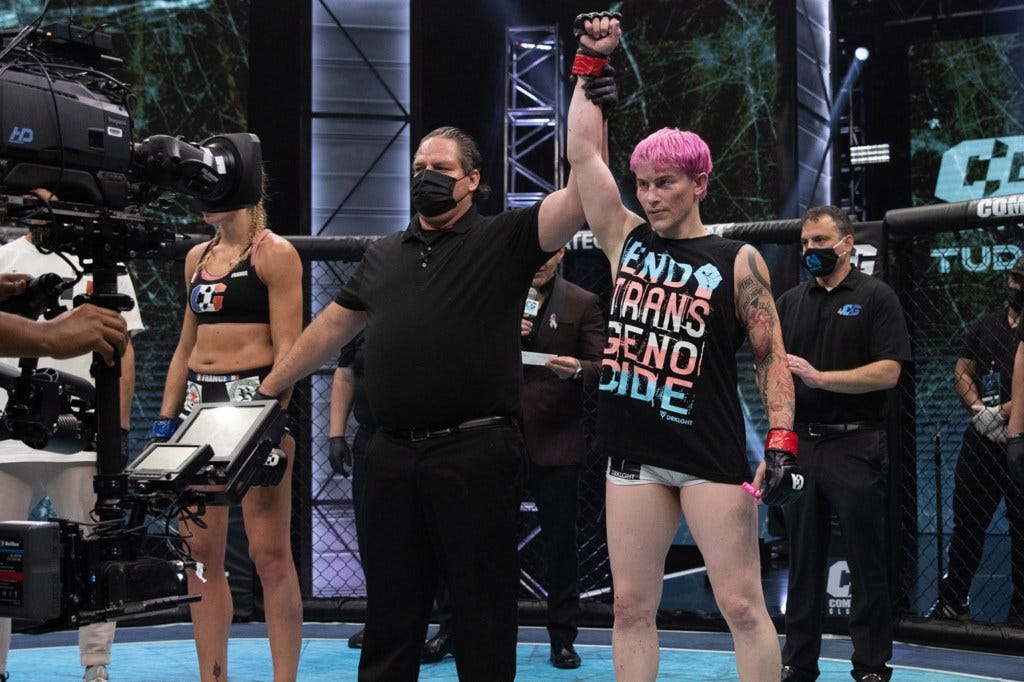 Alana McLaughlin won her MMA debut Friday.