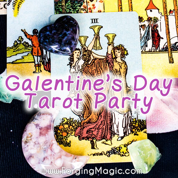Galentine's Day Tarot Party with Friends
