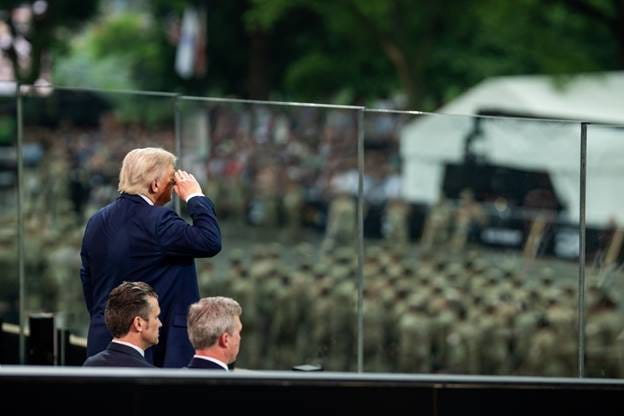 Scenes from the 250th Anniversary of the U.S. Army Grand Parade and Celebration in Washington, D.C., Saturday, June 14, 2025. (Official White House Photo by Daniel Torok)