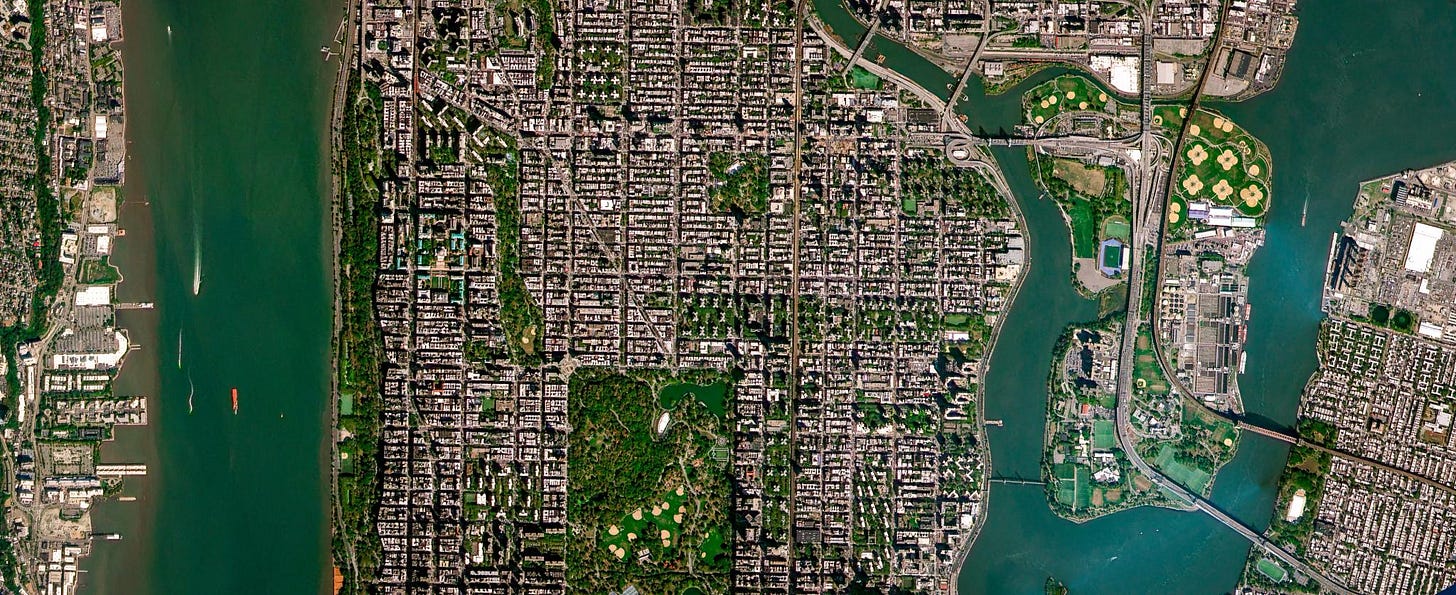 PlanetScope SuperRes image of New York City, captured in October of 2025. Š 2025 Planet Labs PBC. All Rights Reserved. PlanetScope SuperRes image of New York City, captured in October of 2025. Š 2025 Planet Labs PBC. All Rights Reserved.