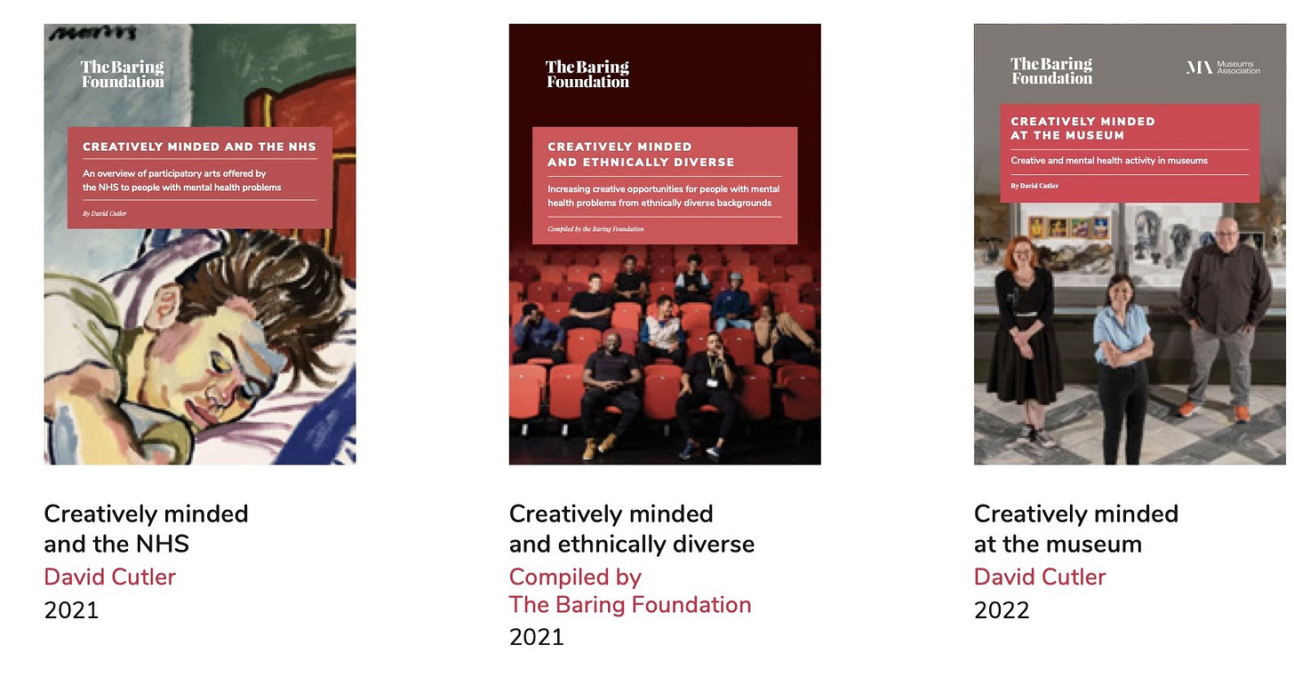Some Baring Foundation publications - covers