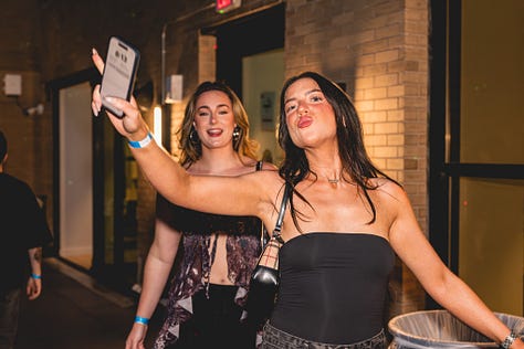 Image gallery featuring party goers from past Speedy Records events.