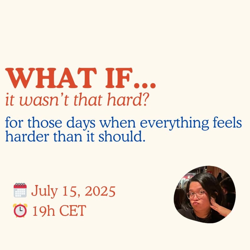 Cover Image for What if it wasn't that hard?