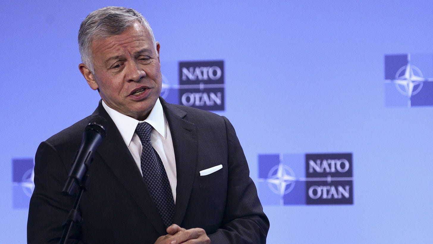 Rei da Jordânia Abdullah II ibn Al Hussein em Bruxelas Rei da Jordânia Abdullah II ibn Al Hussein em Bruxelas