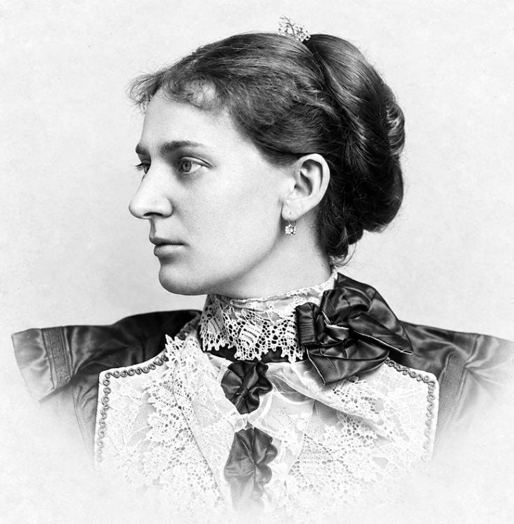 Portrait of Flora McFarlane. Portrait of Flora McFarlane.