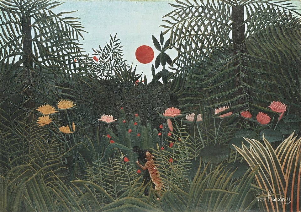 File:Henri Rousseau - Foret vierge au soleil couchant.jpg