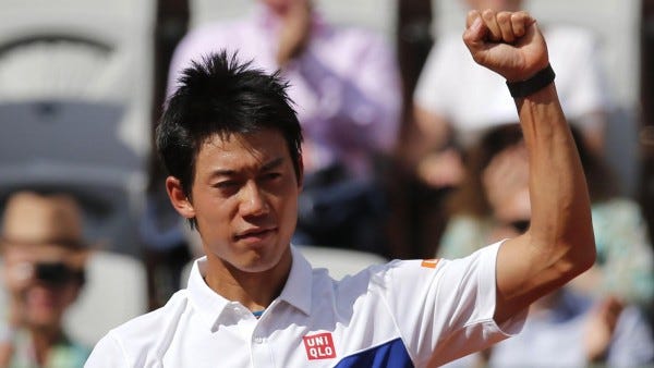 kei nishikori beats paul henri mathieu french open 2015 kei nishikori beats paul henri mathieu french open 2015