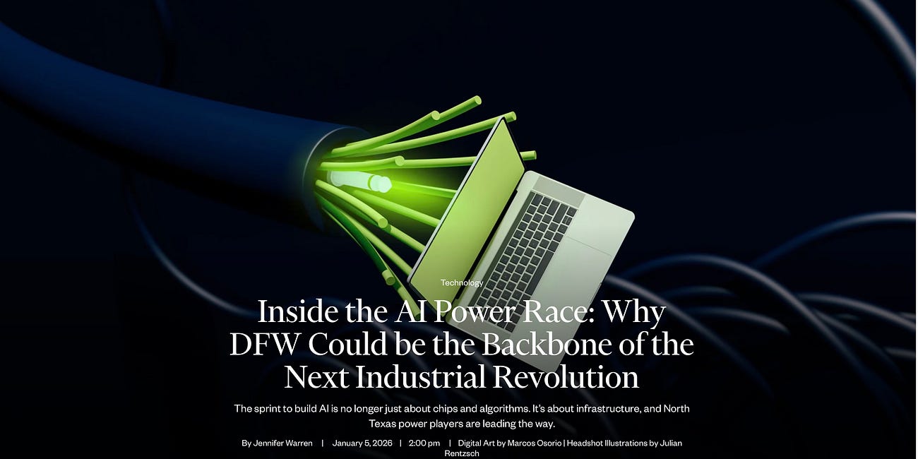 Portfolio: Inside the AI Power Race: Why DFW Could be the Backbone of the Next Industrial Revolution