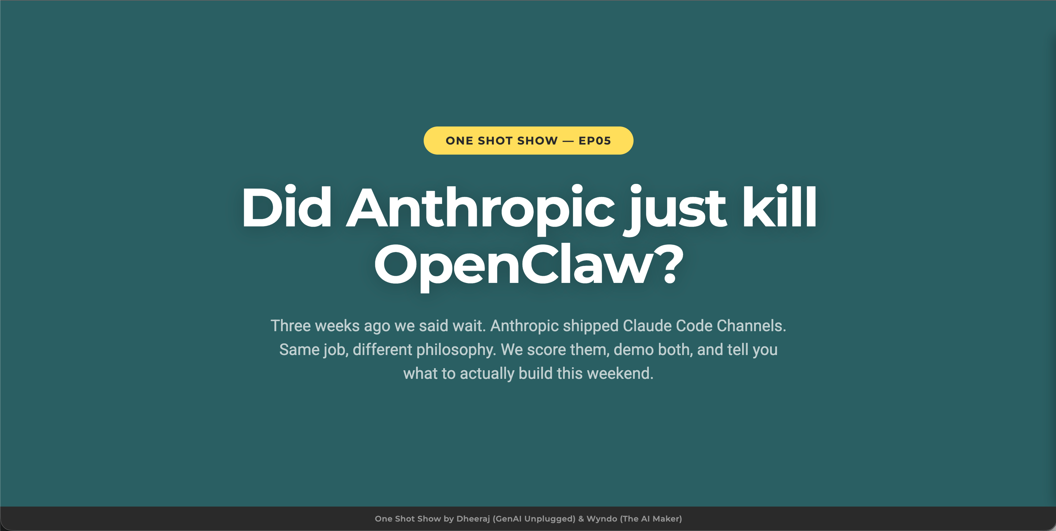Claude Code Channels vs OpenClaw: Did Anthropic Really Kill Its Top ...