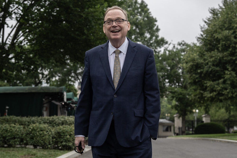 Kevin Hassett, Director of the US National Economic Council, walks toward the West Wing at the White House. Kevin Hassett, Director of the US National Economic Council, walks toward the West Wing at the White House.