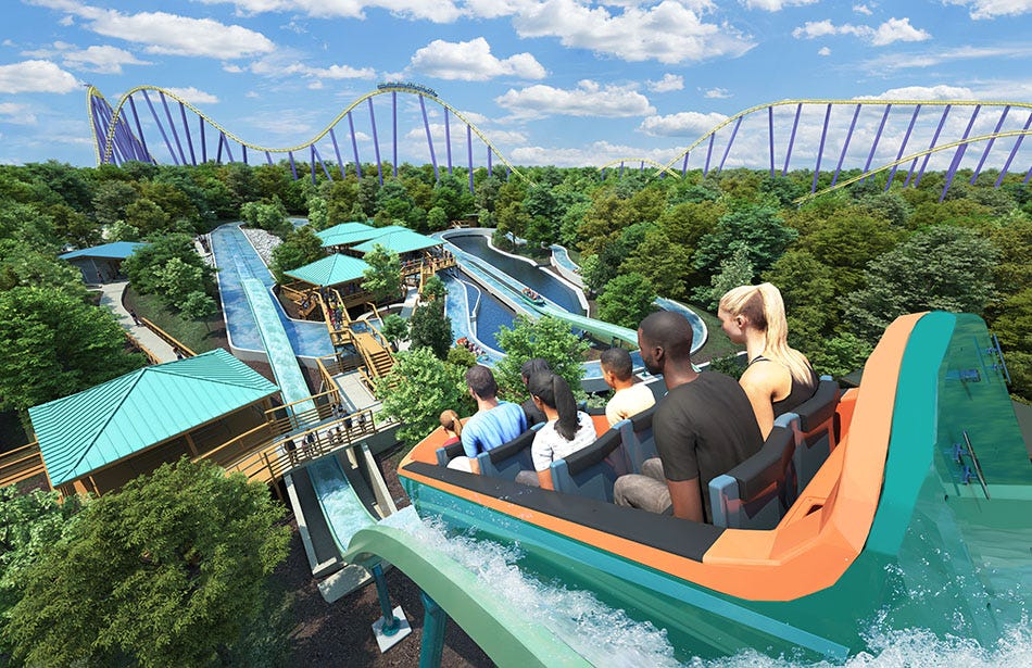 Catapult Falls flume coaster at SeaWorld San Antonio
