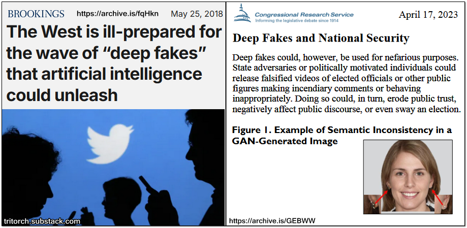the west is ill prepared for the wave of deep fakes that ai could unleash, brookings congressional research service deepfakes and national security, congressional research center