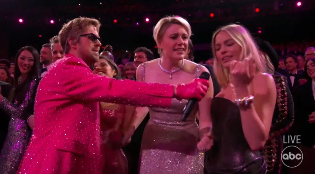 Gosling I'm Just Ken oscars