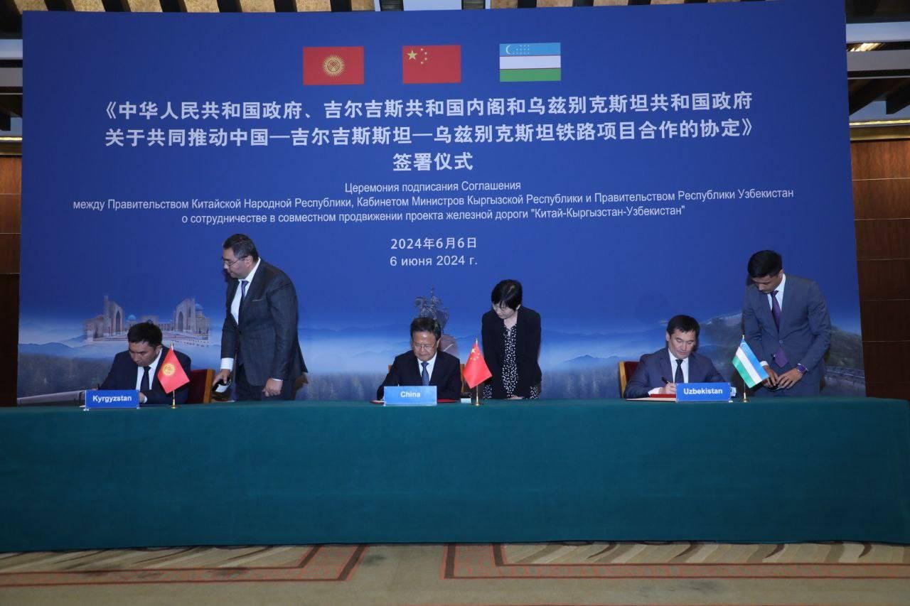 China-Kyrgyzstan-Uzbekistan railway