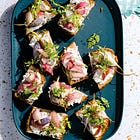 Brown Butter Roasted Radish Toasts