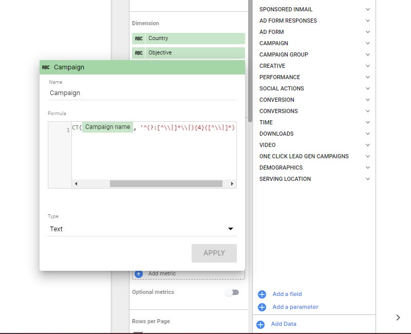 looker studio how to split a string that has comma or pipe delimiters using regexp_extract
